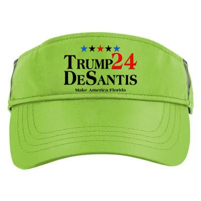 Trump DeSantis 2024 Make America Florida Election Logo Adult Drive Performance Visor