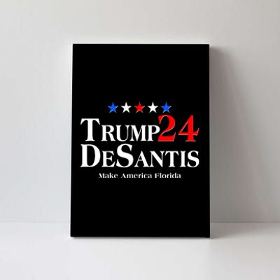 Trump DeSantis 2024 Make America Florida Election Logo Canvas