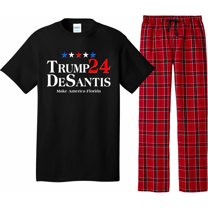 Trump DeSantis 2024 Make America Florida Election Logo Pajama Set