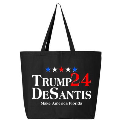 Trump DeSantis 2024 Make America Florida Election Logo 25L Jumbo Tote