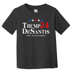 Trump DeSantis 2024 Make America Florida Election Logo Toddler T-Shirt