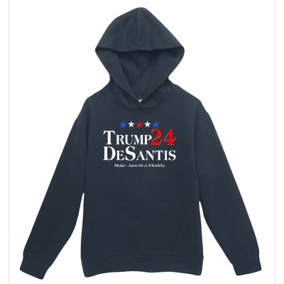 Trump DeSantis 2024 Make America Florida Election Logo Urban Pullover Hoodie