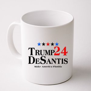 Trump DeSantis 2024 Make America Florida Election Logo Coffee Mug