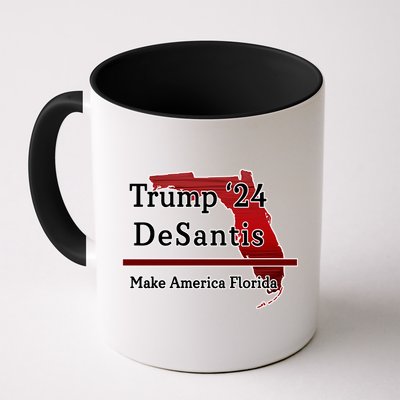 Trump DeSantis 2024 Make America Florida State Mug
