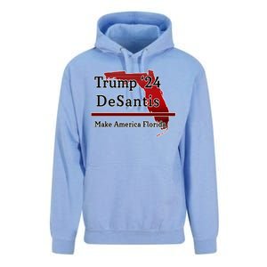 Trump DeSantis 2024 Make America Florida State Unisex Surf Hoodie