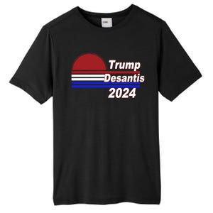 Trump Desantis 2024 Red White And Blue Simple Tall Fusion ChromaSoft Performance T-Shirt