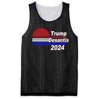 Trump Desantis 2024 Red White And Blue Simple Mesh Reversible Basketball Jersey Tank