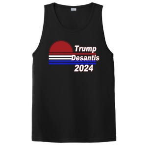 Trump Desantis 2024 Red White And Blue Simple PosiCharge Competitor Tank