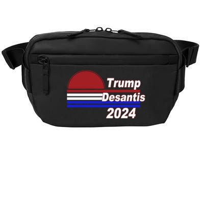 Trump Desantis 2024 Red White And Blue Simple Crossbody Pack