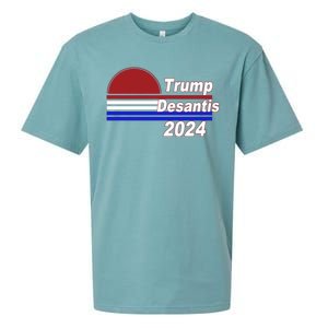 Trump Desantis 2024 Red White And Blue Simple Sueded Cloud Jersey T-Shirt