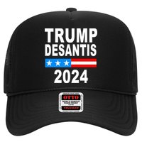 Trump Desantis 2024 US Flag Trucker Hat