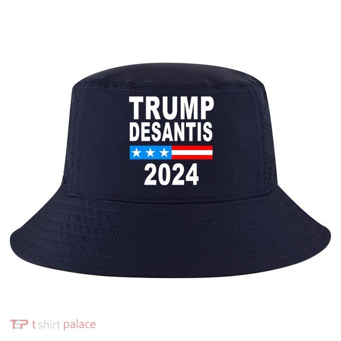Trump Desantis 2024 US Flag Cool Comfort Performance Bucket Hat
