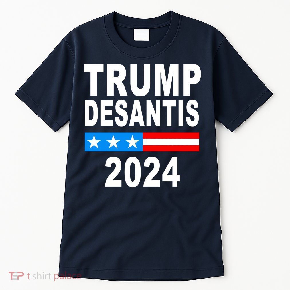 Trump Desantis 2024 US Flag Tall T-Shirt