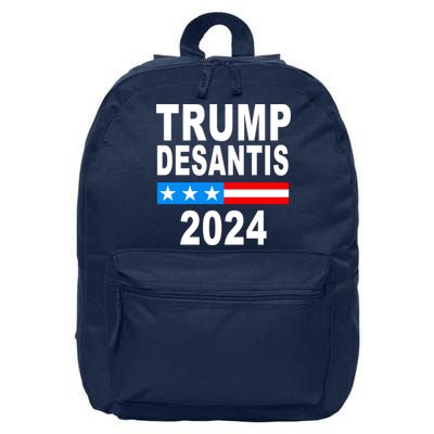 Trump Desantis 2024 US Flag 16 in Basic Backpack