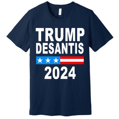 Trump Desantis 2024 US Flag Premium T-Shirt