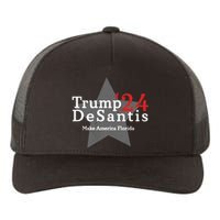 Trump DeSantis 24 Make America Florida Yupoong Adult 5-Panel Trucker Hat