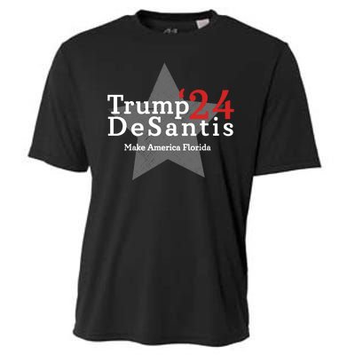 Trump DeSantis 24 Make America Florida Cooling Performance Crew T-Shirt