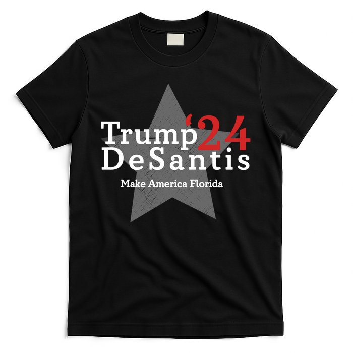 Trump DeSantis 24 Make America Florida T-Shirt