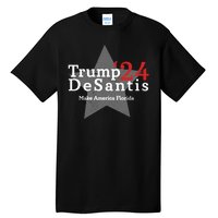 Trump DeSantis 24 Make America Florida Tall T-Shirt