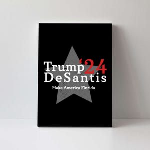 Trump DeSantis 24 Make America Florida Canvas