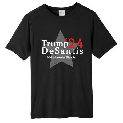 Trump DeSantis 24 Make America Florida Tall Fusion ChromaSoft Performance T-Shirt