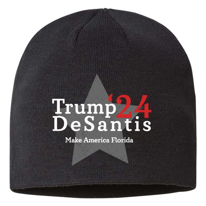 Trump DeSantis 24 Make America Florida Sustainable Beanie