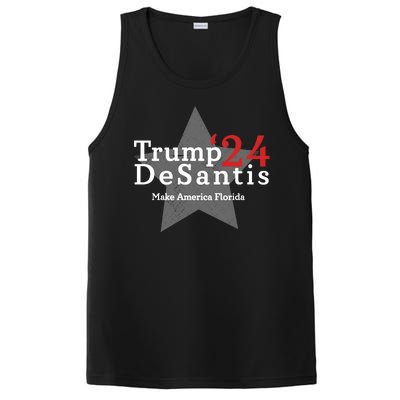 Trump DeSantis 24 Make America Florida PosiCharge Competitor Tank