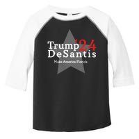 Trump DeSantis 24 Make America Florida Toddler Fine Jersey T-Shirt