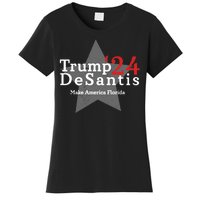 Trump DeSantis 24 Make America Florida Women's T-Shirt