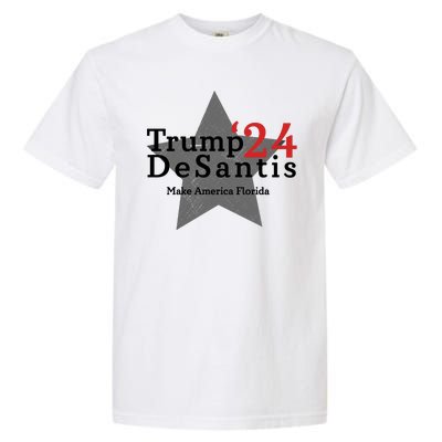 Trump DeSantis 24 Make America Florida Garment-Dyed Heavyweight T-Shirt