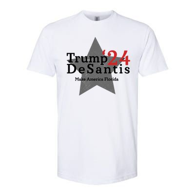 Trump DeSantis 24 Make America Florida Softstyle CVC T-Shirt