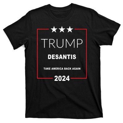 Trump Desantis Take America Back Again 2024 T-Shirt