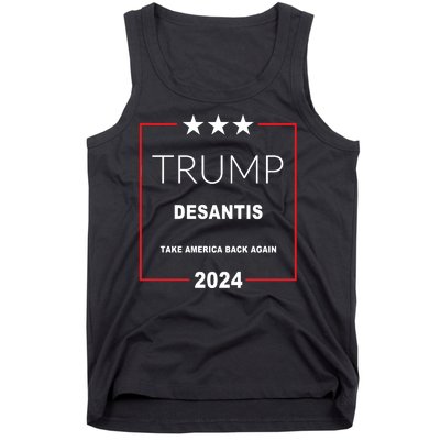 Trump Desantis Take America Back Again 2024 Tank Top