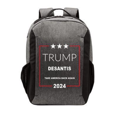 Trump Desantis Take America Back Again 2024 Vector Backpack