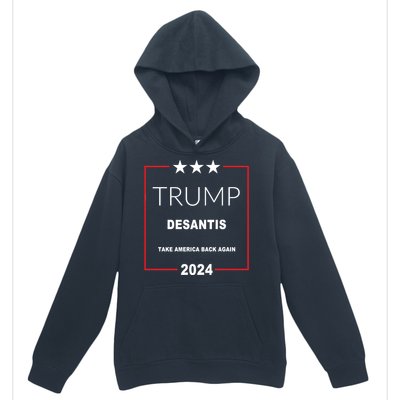 Trump Desantis Take America Back Again 2024 Urban Pullover Hoodie