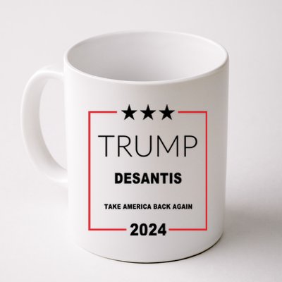 Trump Desantis Take America Back Again 2024 Coffee Mug