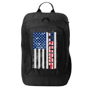 Trump Distressed USA Flag City Backpack