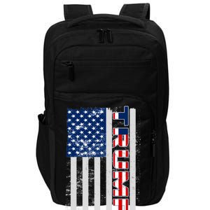 Trump Distressed USA Flag Impact Tech Backpack