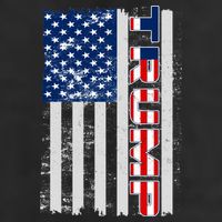 Trump Distressed USA Flag Adult Drive Performance Visor