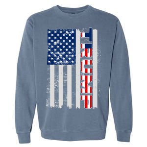 Trump Distressed USA Flag Garment-Dyed Sweatshirt