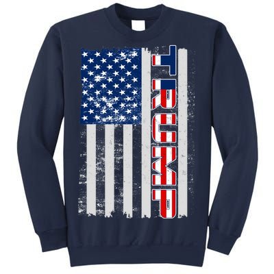 Trump Distressed USA Flag Sweatshirt