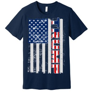 Trump Distressed USA Flag Premium T-Shirt