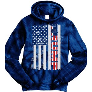 Trump Distressed USA Flag Tie Dye Hoodie