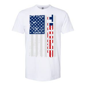 Trump Distressed USA Flag Softstyle CVC T-Shirt