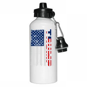 Trump Distressed USA Flag Aluminum Water Bottle