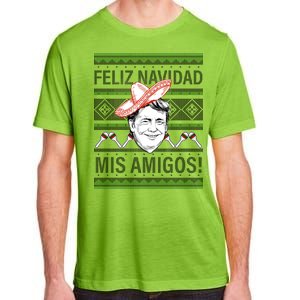 Trump Feliz Navidad Ugly Christmas Sweater Adult ChromaSoft Performance T-Shirt