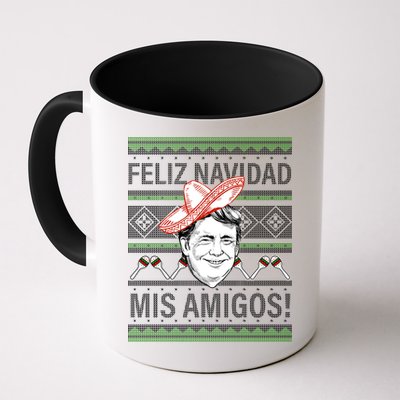 Trump Feliz Navidad Ugly Christmas Sweater Mug