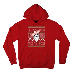 Trump Feliz Navidad Ugly Christmas Sweater Hoodie