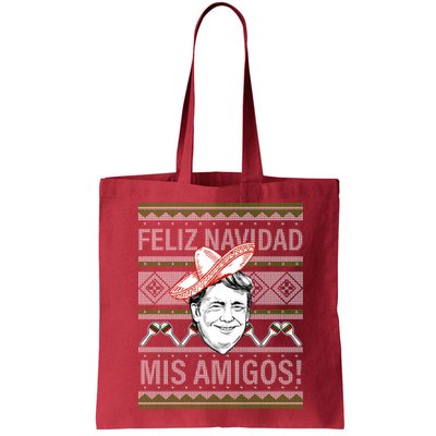 Trump Feliz Navidad Ugly Christmas Sweater Bag