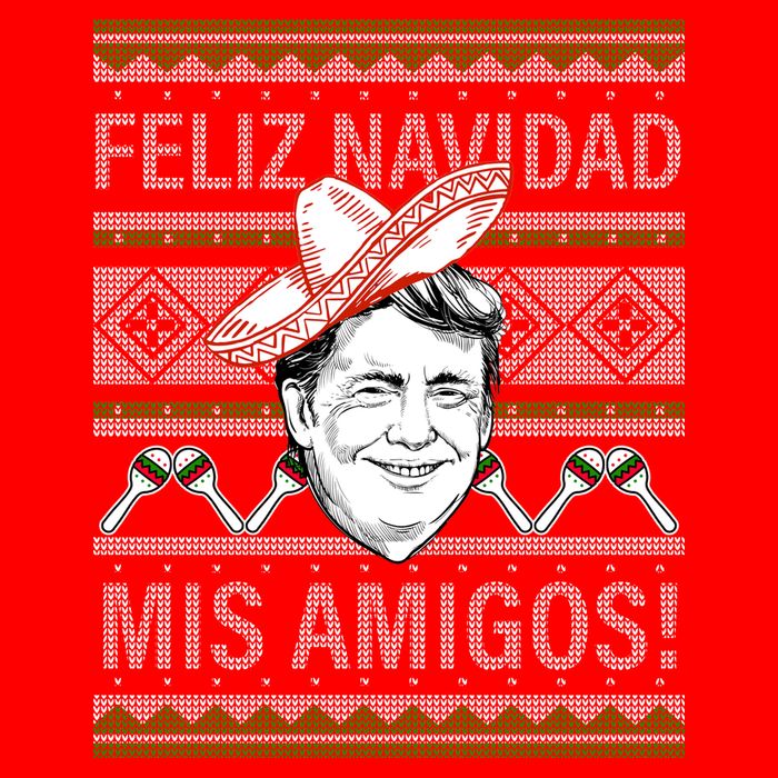 Trump Feliz Navidad Ugly Christmas Sweater Bag